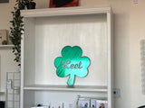 Shamrock Last Name Personalized Monogram Metal Wall Art