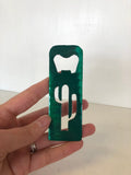 Cactus Bottle Opener with Powder Coat, Choose your Color, Handmade, Magnetic or Keychain