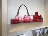 St. Louis Skyline with Arch Metal Wall Art - Lots of Colors Available