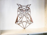 Geometric Owl Metal Wall Art