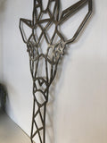 Geometric Giraffe Metal Wall Art