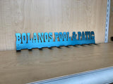 Personalized Towel Rack Hanger with Hooks, Powder Coated with Matching Screws