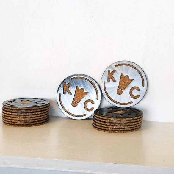 KC Shuttlecock Coasters