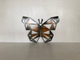 Geometric Butterfly Metal Wall Art