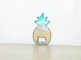 Pineapple Steel & Cork Coaster or Bottle Opener