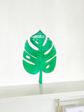 Tropical Leaf Metal Wall Art, Powder Coated