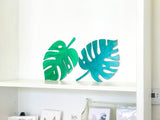 Tropical Leaf Metal Home Decor, Powder Coated