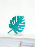 Tropical Leaf Metal Home Decor, Powder Coated