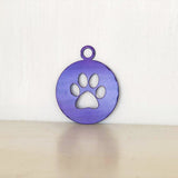 Paw Print Metal Christmas Tree Ornament