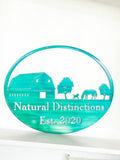 Farm Scene Personalized Metal Wall Art