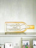 Uncork and Unwind Metal Wine Bottle Home Decor