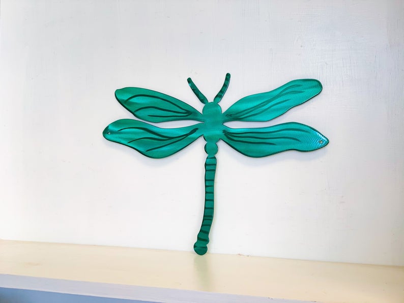 Dragonfly Metal Wall Art, Powder Coated