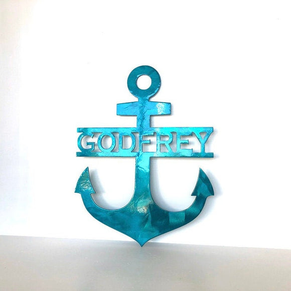 Personalized Anchor Metal Wall Art