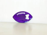 Football Bottle Opener with Powder Coat, Magnetic or Keychain