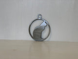 Cat Metal Christmas Tree Ornament