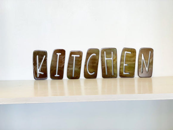 Individual Letter Rectangle with Powder Coat, Any Color