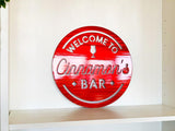 Personalized Bar Sign Metal Wall Art | Indoor or Outdoor Home Decor | Home Bar | Housewarming Gift