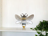 Metal Bee Wall Art with Powder Coat