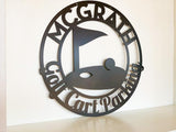 Golf Green Personalized Metal Wall Art
