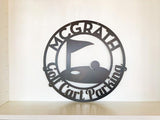 Golf Green Personalized Metal Wall Art