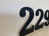 Metal Address Number with Powder Coat, Any Color, Multiple Sizes