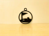 Golf Green Metal Christmas Tree Ornament