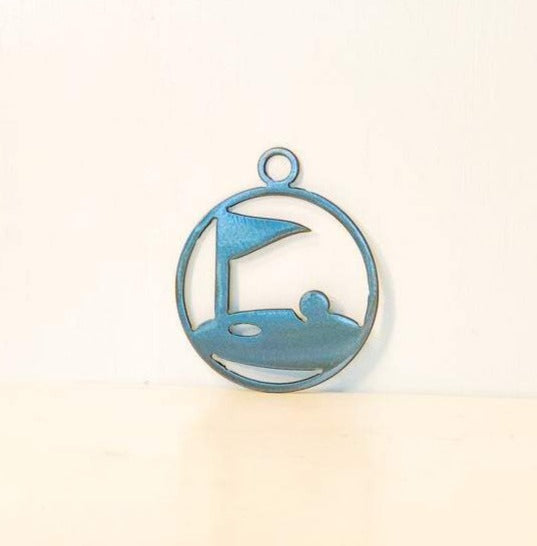 Golf Green Metal Christmas Tree Ornament
