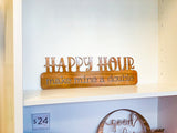 Happy Hour Metal Wall Art, Powder Coated