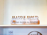 Happy Hour Metal Wall Art, Powder Coated