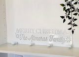 Personalized Merry Christmas Metal Stocking Hanger