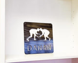 Wrestling Team Personalized Metal Wall Art with Name, Choose Your Powder Coat Color