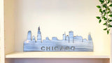 Chicago Skyline Metal Wall Art with Powder Coat, 34 Color Options