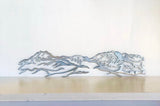 Olympic Mountain Range Metal Wall Art with Powder Coat