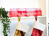 Personalized Merry Christmas Metal Stocking Hanger