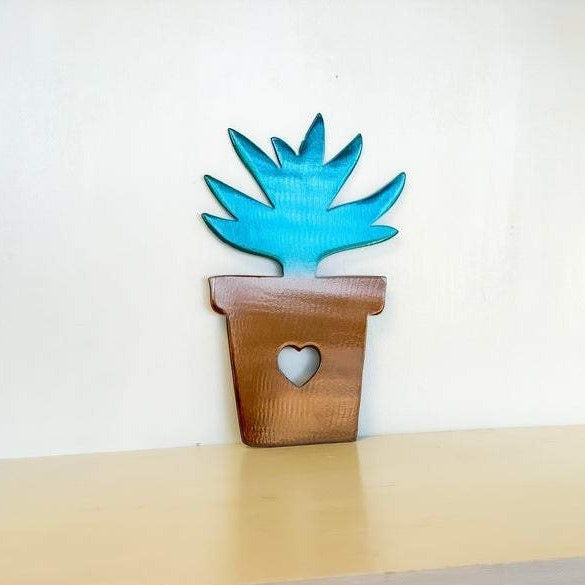 Potted Succulent Wall Art