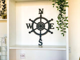 Helm Compass Metal Wall Art