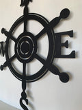 Helm Compass Metal Wall Art