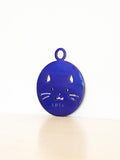 Personalized Cat Face Metal Ornament | Hand Stamped | Christmas Tree Hanger | Gift for Cat Lover | Pet Gift | New Kitten Present