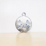 Cat Face Metal Ornament