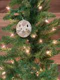 Cat Face Metal Christmas Tree Ornament | Holiday Decor | Stocking Stuffer | Handmade Gift | Kitten Present | Gift for Pet Lover