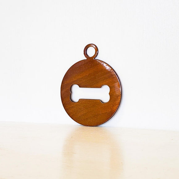 Dog Bone Metal Ornament