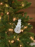 Snowman Metal Christmas Tree Ornament | Holiday Decor | Stocking Stuffer | Handmade Gift