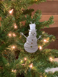 Snowman Metal Christmas Tree Ornament | Holiday Decor | Stocking Stuffer | Handmade Gift
