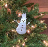 Snowman Metal Christmas Tree Ornament | Holiday Decor | Stocking Stuffer | Handmade Gift