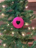 Heart Metal Christmas Tree Ornament | Holiday Decor | Stocking Stuffer | Handmade Present | Gift for Her