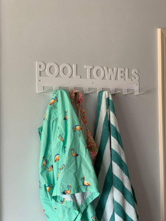 Pool Towels Metal Towel Rack