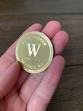 40mm Engraved Brass Challenge Coin