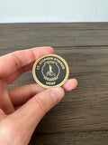 40mm Engraved Brass Challenge Coin