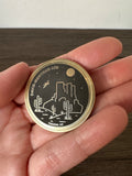 40mm Engraved Brass Challenge Coin