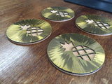 Pineapple Steel & Cork Coaster or Bottle Opener